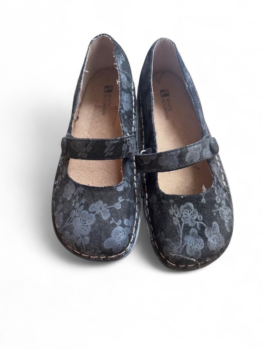 Children's Black Floral Mary Jane Shoes by Naot (Kids)